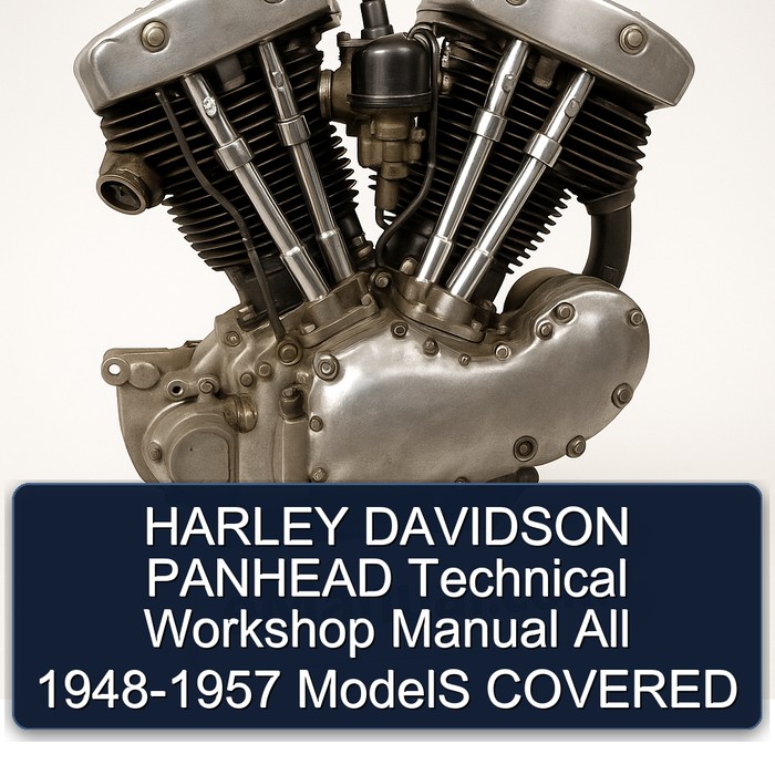 HARLEY DAVIDSON PANHEAD Technical Workshop Manual All 1948-1957 ModelS COVERED
