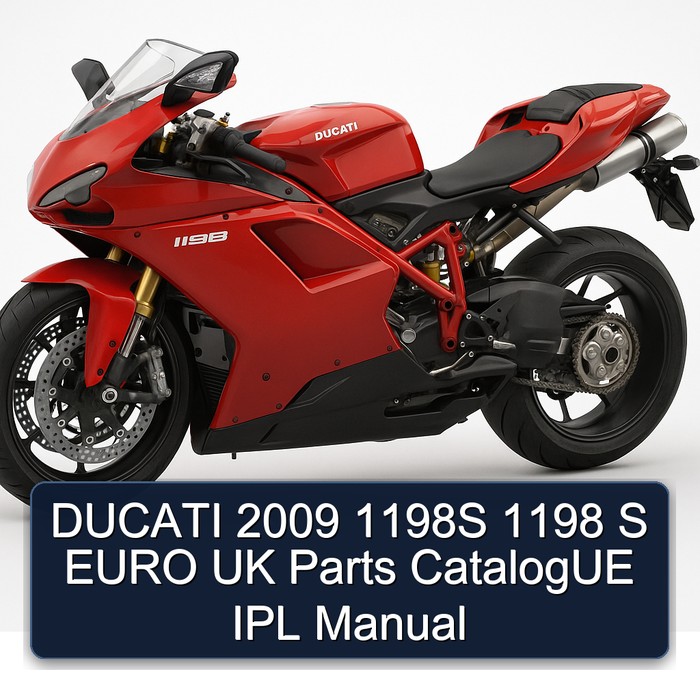DUCATI 2009 1198S 1198 S EURO UK Parts CatalogUE IPL Manual