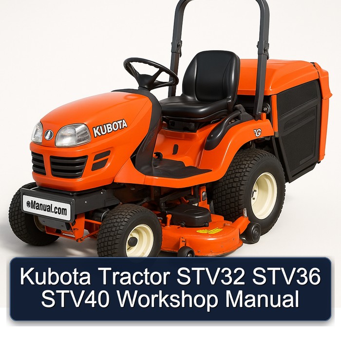 Kubota Tractor STV32 STV36 STV40 Workshop Manual