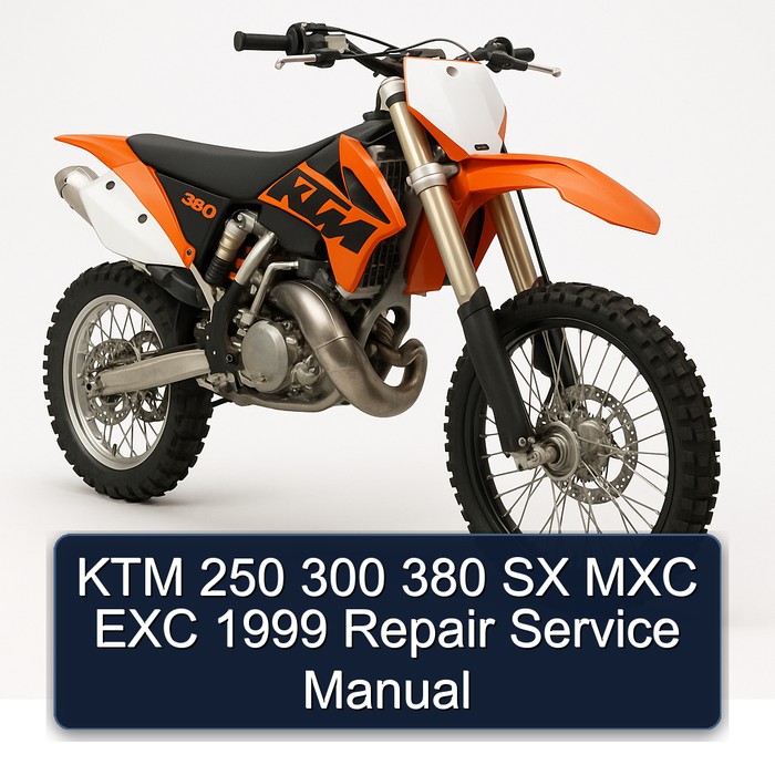 KTM 250 300 380 SX MXC EXC 1999 Repair Service Manual
