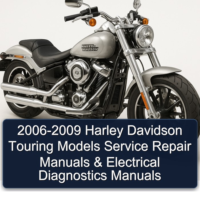 2006-2009 Harley Davidson Touring All Models Manual de servicio y reparacións + Electrical Diagnostics Manuals (Highly Detailed FSM Total 218MB Searchable Indexeds)