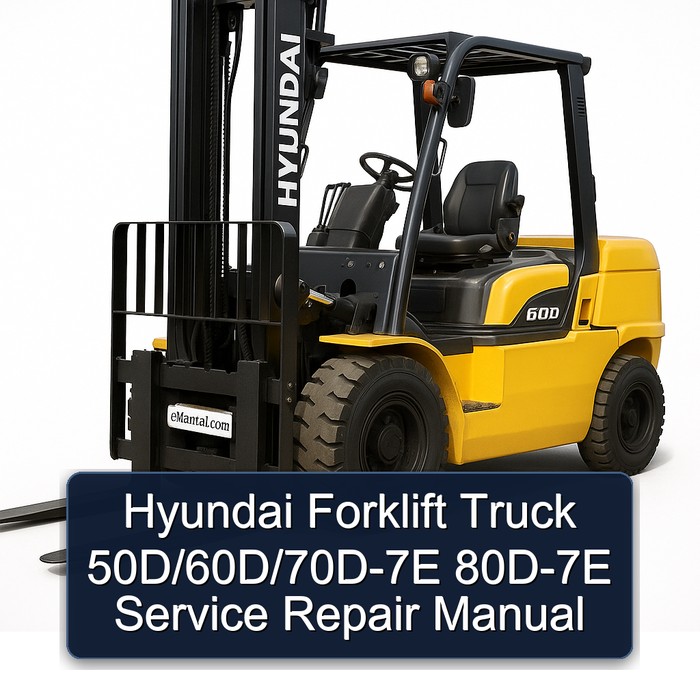 Manual de Servicio y Reparación para Carretillas Elevadoras Hyundai 50D/60D/70D-7E 80D-7E
