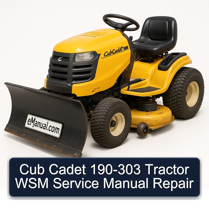 Cub Cadet 190-303 Tractor Workshop Service Repair Manual PDF Download