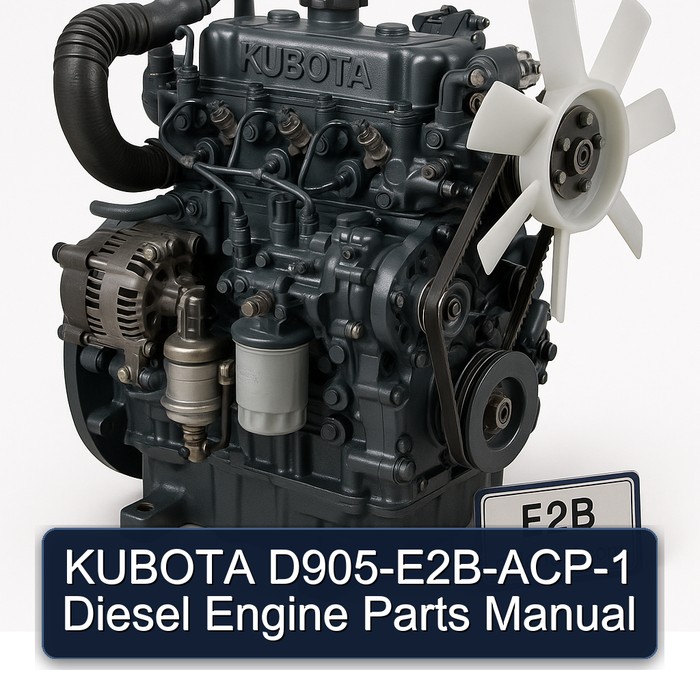 Manual de Piezas del Motor Diésel Kubota D905-E2B-ACP-1