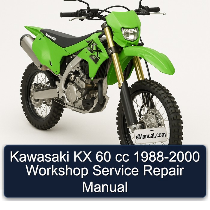 Kawasaki KX 60 cc 1988-2000 Workshop Manual de servicio y reparación