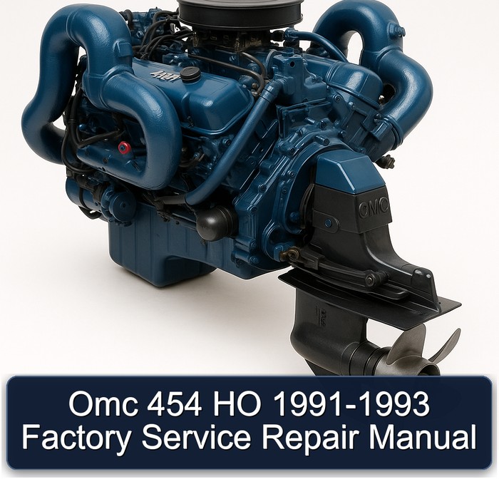 Omc 454 HO 1991-1993 Factory Manual de servicio y reparación