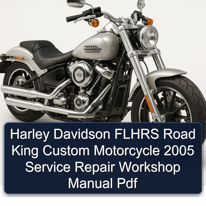 Harley Davidson FLHRS Road King Custom Motorcycle 2005 Service Repair Workshop Manual Pdf
