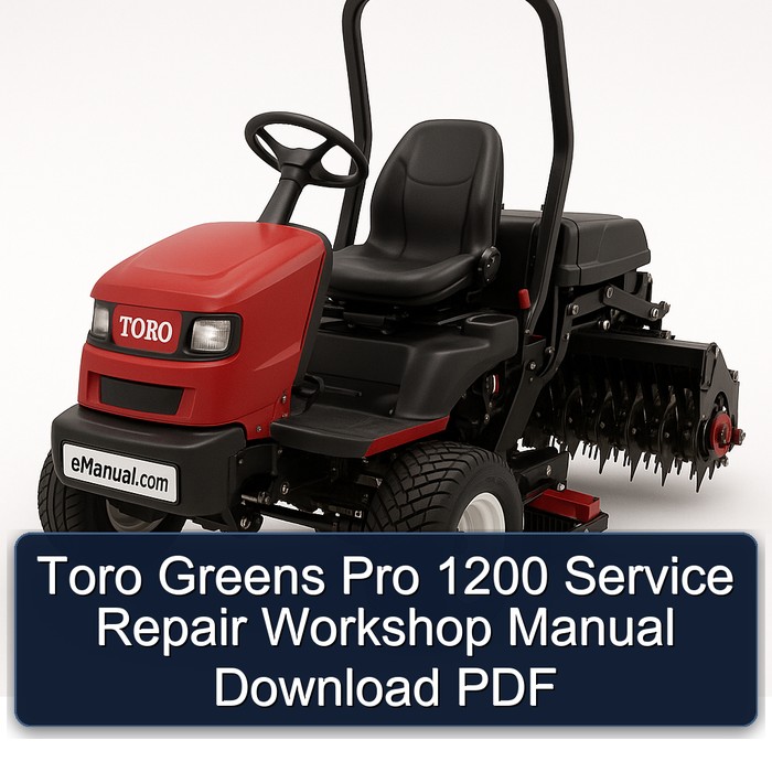 Manual de Servicio y Reparación Toro Greens Pro 1200 (PDF)