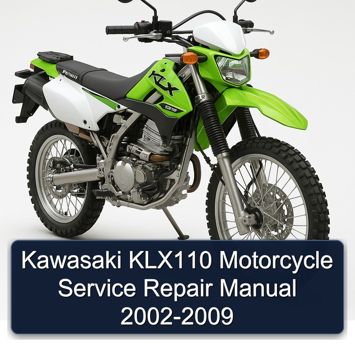 Kawasaki KLX110 Motorcycle Manual de servicio y reparación 2002-2009