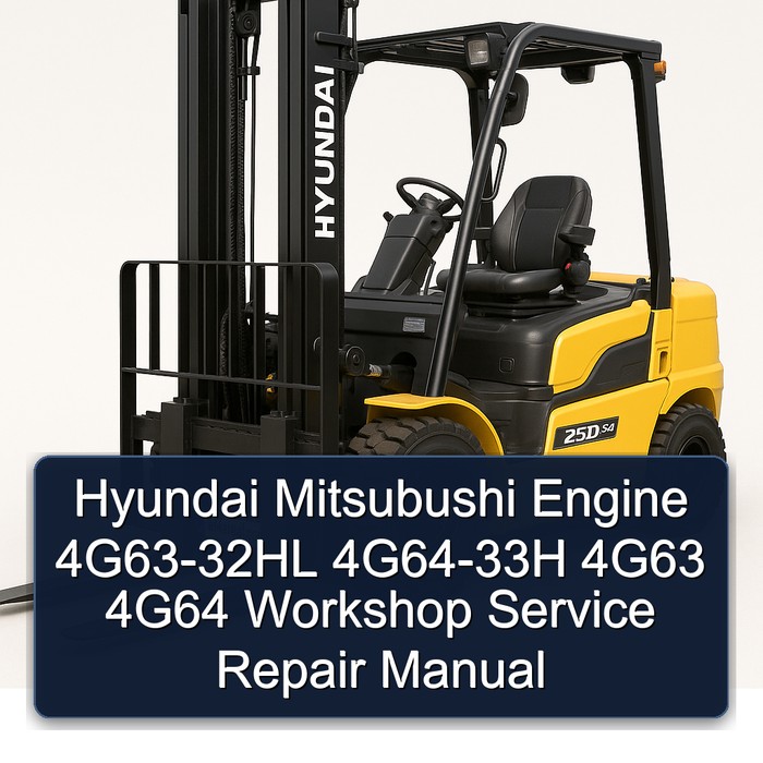 Manual de Reparación y Servicio para Motores Hyundai Mitsubishi 4G63-32HL, 4G64-33H, 4G63, 4G64