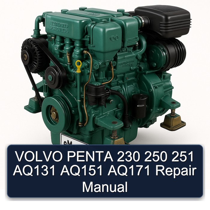 VOLVO PENTA 230 250 251 AQ131 AQ151 AQ171 Repair Manual 