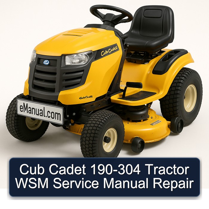 Cub Cadet 190-304 Tractor Workshop Service Repair Manual PDF Download