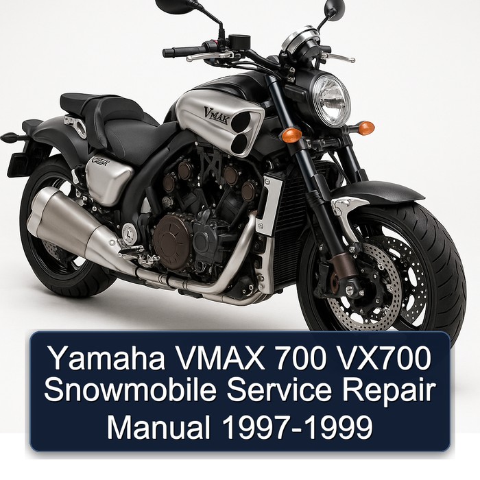 Yamaha VMAX 700 VX700 Snowmobile Manual de servicio y reparación 1997-1999