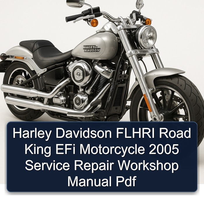Harley Davidson FLHRI Road King EFi Motorcycle 2005 Service Repair Workshop Manual Pdf
