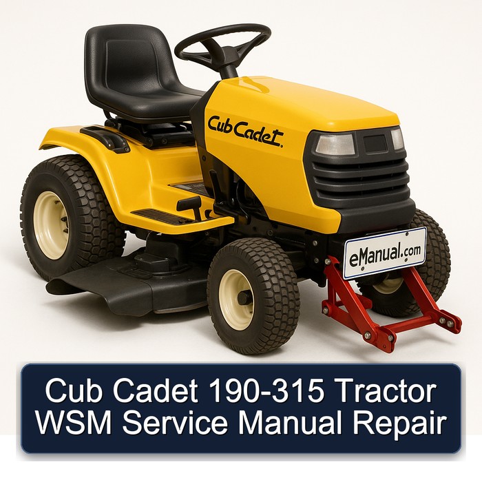 Cub Cadet 190-315 Tractor Workshop Service Repair Manual PDF Download