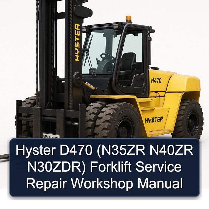 Manual de Servicio y Reparación de la Carretilla Elevadora Hyster D470 (N35ZR N40ZR N30ZDR)