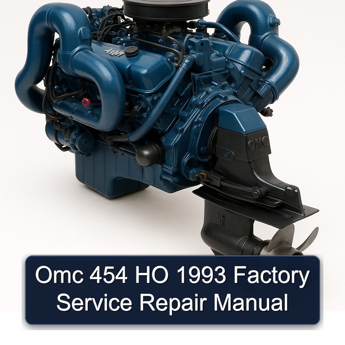 Omc 454 HO 1993 Factory Manual de servicio y reparación