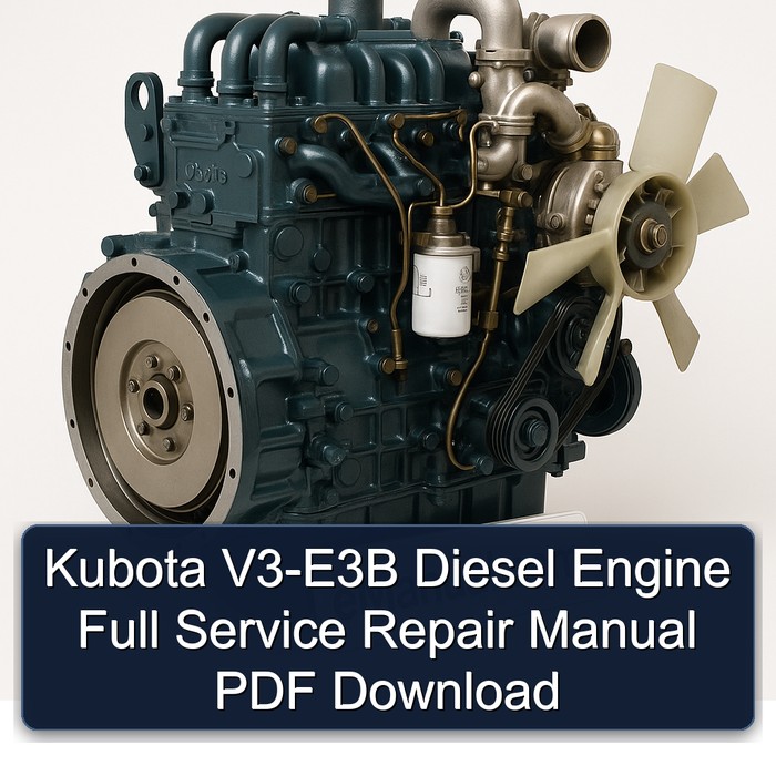 Manual de Reparación Completo del Motor Diesel Kubota V3-E3B (PDF)