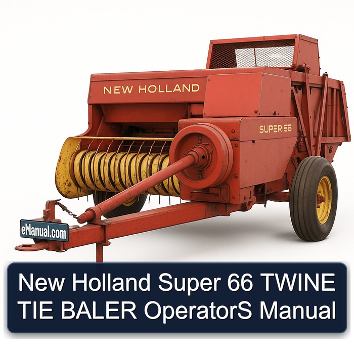 Manual del Operador de la Envolvedora de Paca de Hilo Super 66 TWINE TIE New Holland