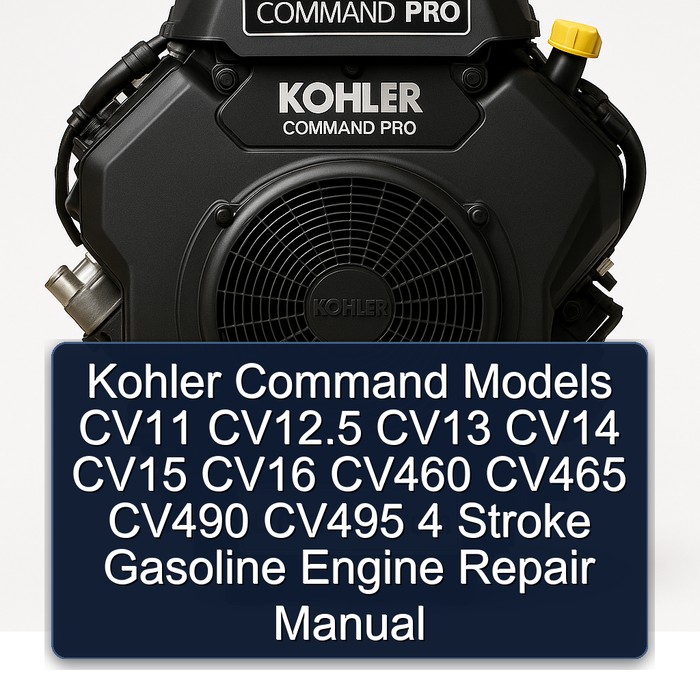Kohler Command Models CV11 CV12.5 CV13 CV14 CV15 CV16 CV460 CV465 CV490 CV495 4 Stroke Gasoline Engine Repair Manual