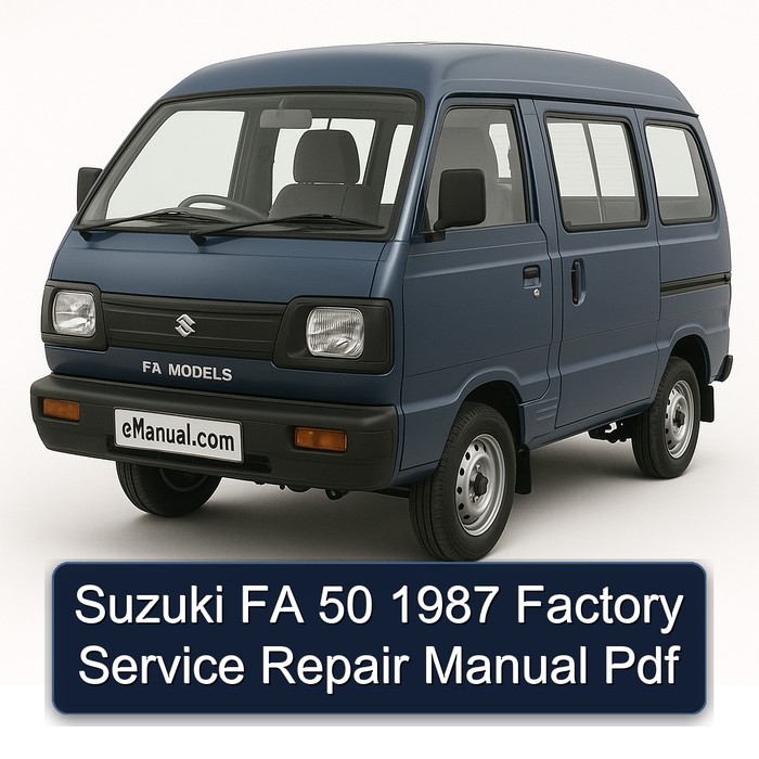 Suzuki FA 50 1987 Factory Manual de servicio y reparación Pdf