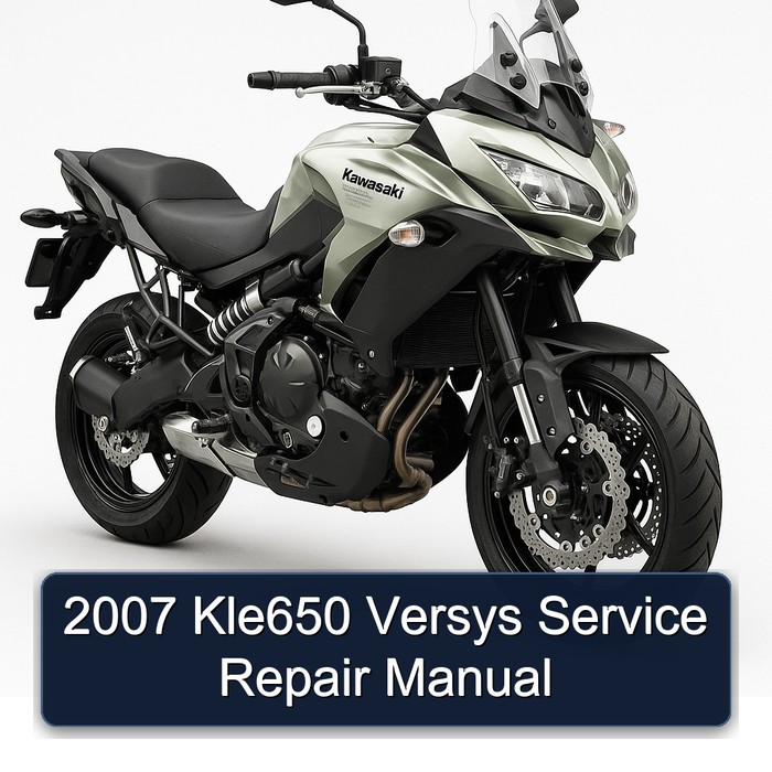 2007 Kle650 Versys Manual de servicio y reparación