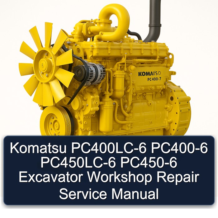 Komatsu PC400LC-6 PC400-6 PC450LC-6 PC450-6 Excavator Workshop Repair Service Manual 