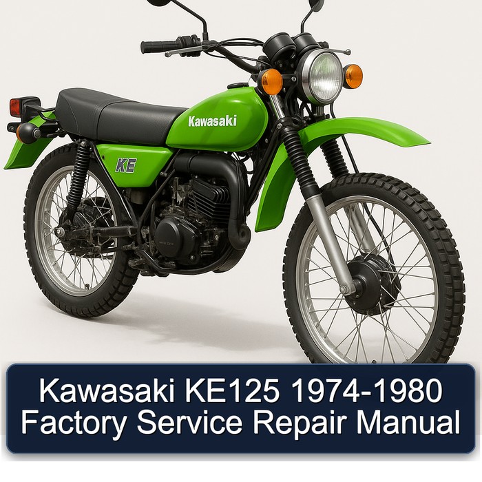 Kawasaki KE125 1974-1980 Factory Manual de servicio y reparación