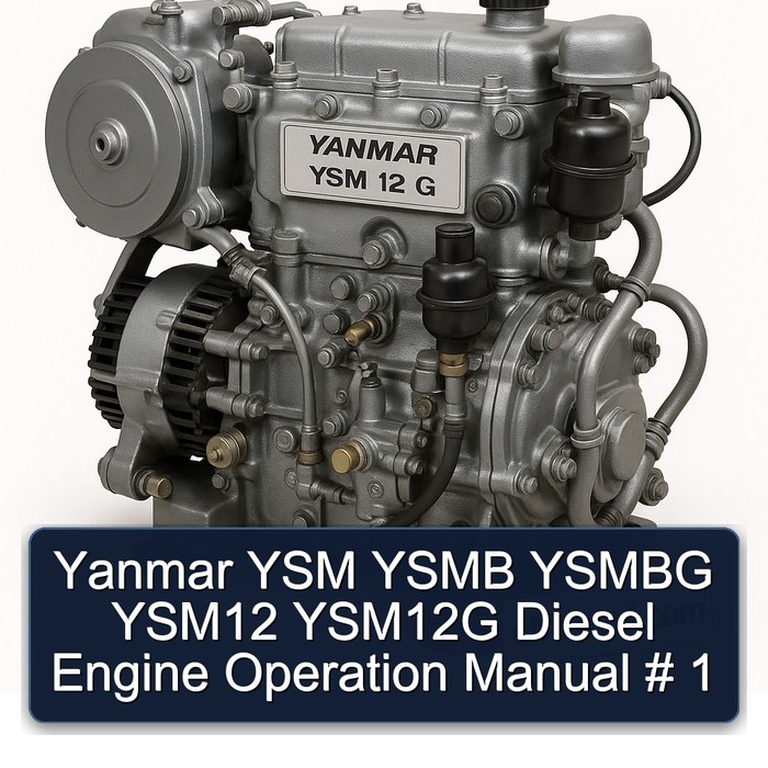 Yanmar YSM YSMB YSMBG YSM12 YSM12G Diesel Engine Operation Manual # 1 