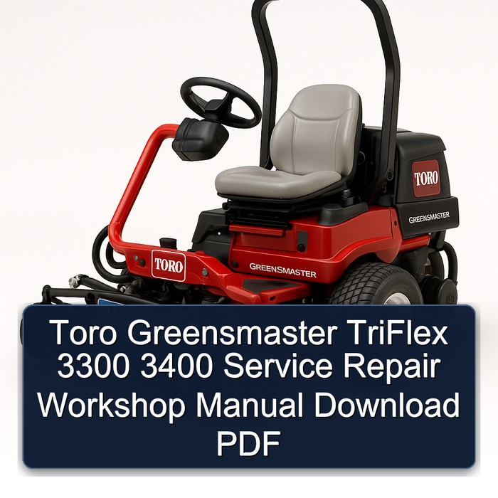 Manual de Servicio y Reparación Toro Greensmaster TriFlex 3300 3400 (PDF)