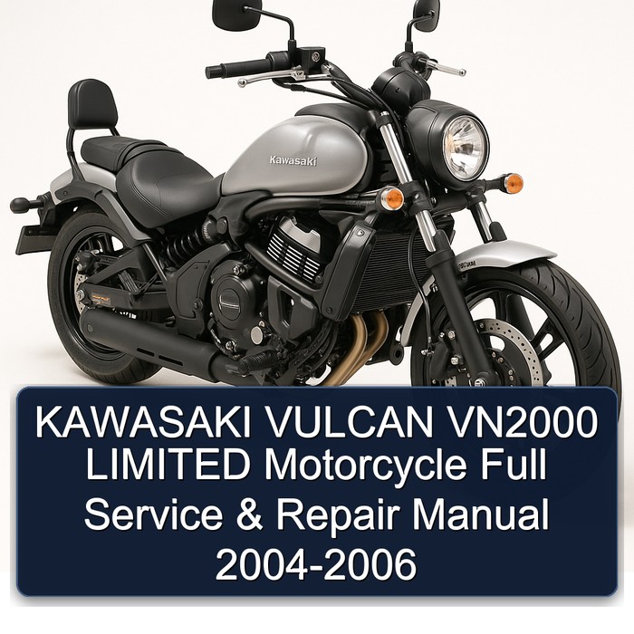 KAWASAKI VULCAN VN2000 LIMITED Motorcycle Full Service & Repair Manual 2004-2006