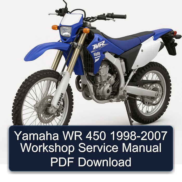 Yamaha WR 450 1998-2007 Workshop Service Manual PDF Download