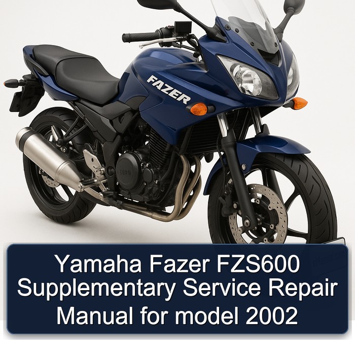 Yamaha Fazer FZS600 Supplementary Manual de servicio y reparación for model 2002
