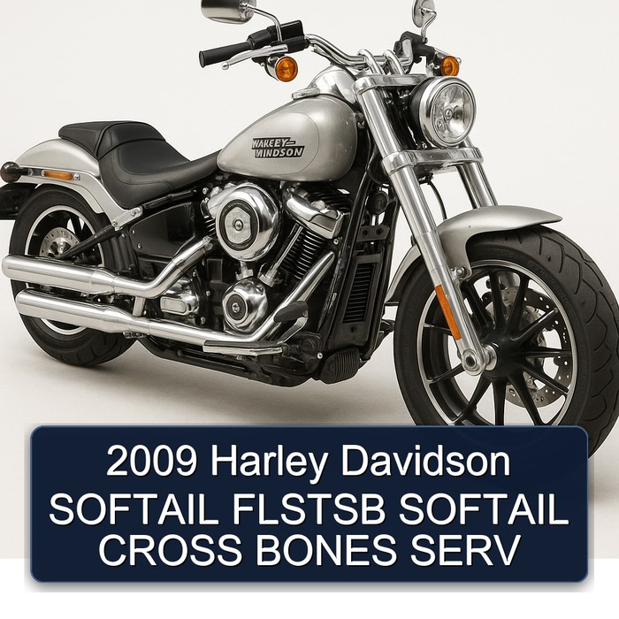 2009 Harley Davidson SOFTAIL FLSTSB SOFTAIL CROSS BONES SERV