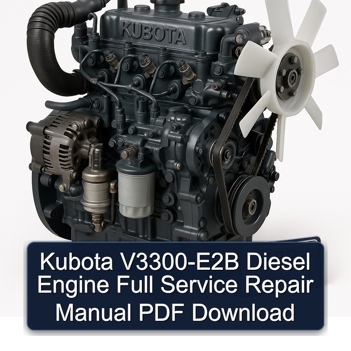 Manual de Reparación Completo del Motor Diesel Kubota V3300-E2B (PDF)