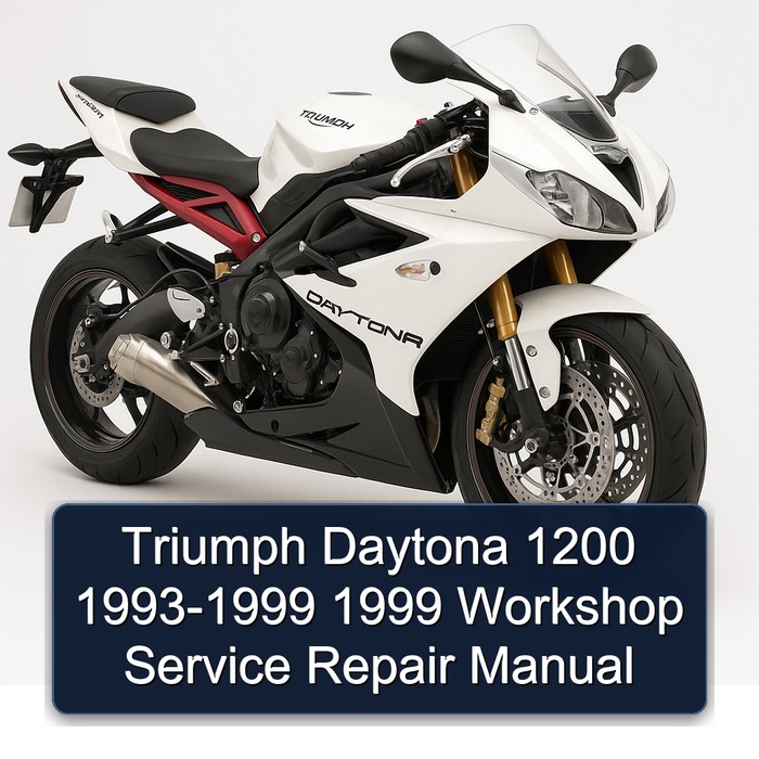 Triumph Daytona 1200 1993-1999 1999 Workshop Manual de servicio y reparación
