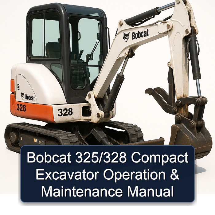 Bobcat 325/328 Compact Excavator Operation & Maintenance Manual