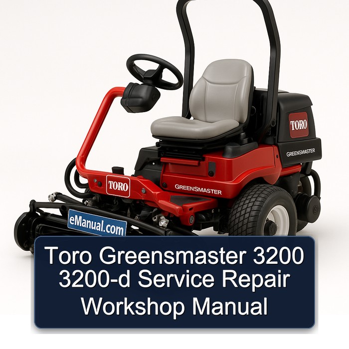 Toro Greensmaster 3200 3200-d Service Repair Workshop Manual