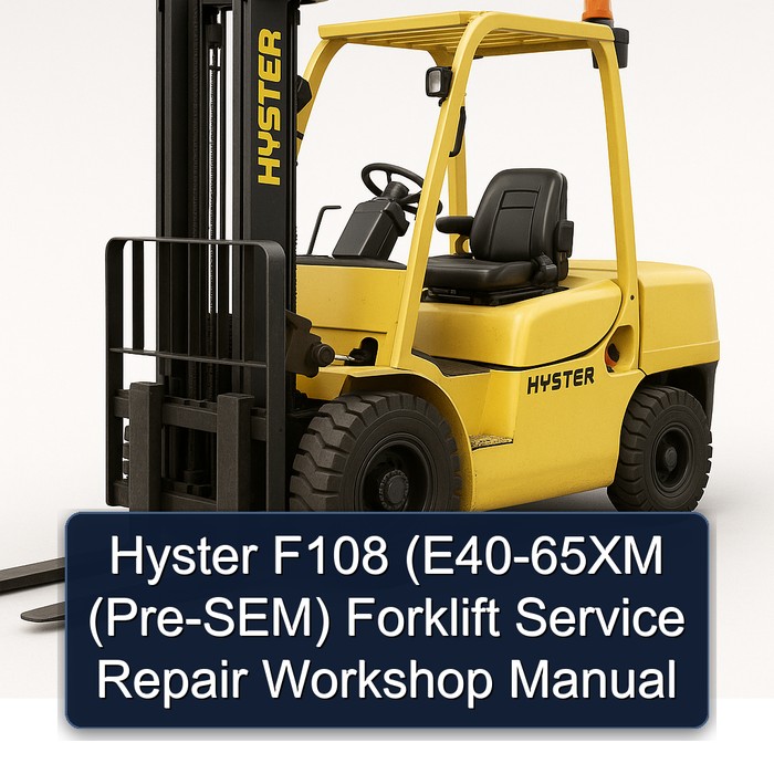 Manual de Servicio y Reparación de la Carretilla Elevadora Hyster F108 (E40-65XM (Pre-SEM))