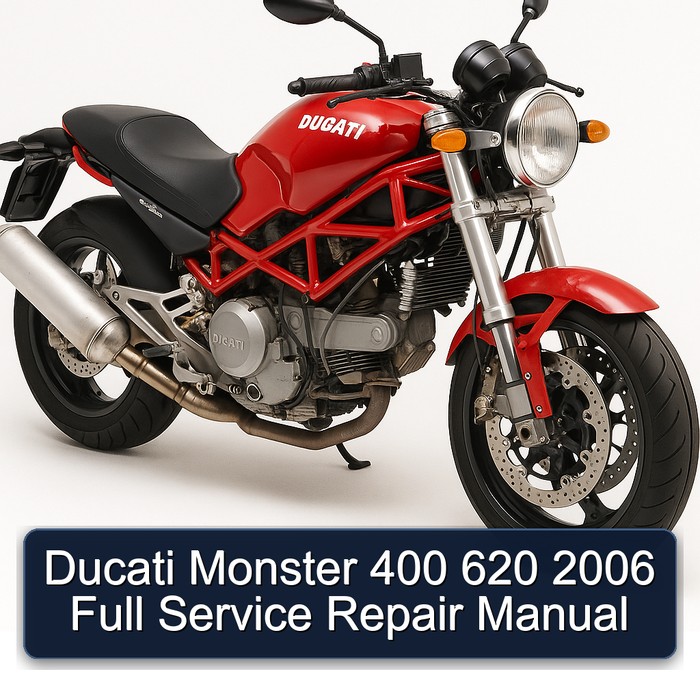 Ducati Monster 400 620 2006 Full Manual de servicio y reparación