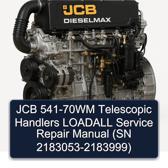 JCB 541-70WM Telescopic Handlers LOADALL Service Repair Manual (SN 2183053-2183999)
