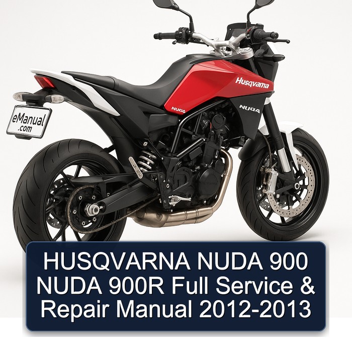 HUSQVARNA NUDA 900 NUDA 900R Full Manual de servicio y reparación 2012-2013