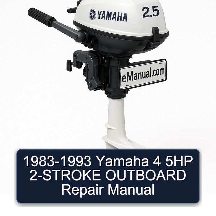 1983-1993 Yamaha 4 5HP 2-STROKE OUTBOARD Repair Manual