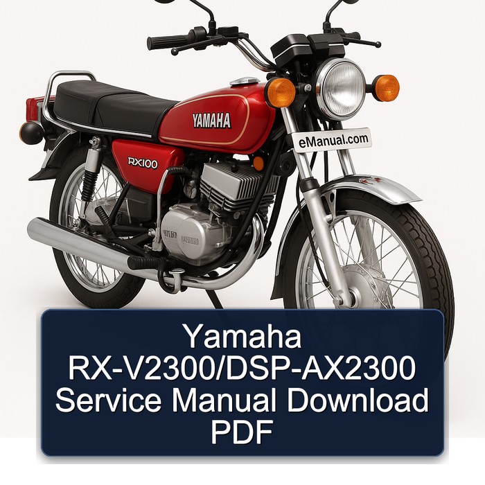 Yamaha RX-V2300/DSP-AX2300 Service Manual Download PDF
