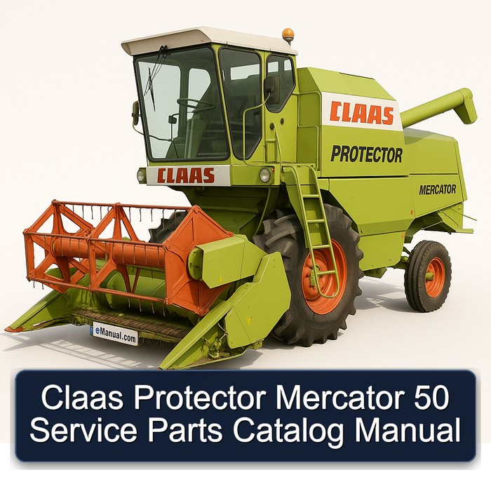 Claas Protector Mercator 50 Service Parts Catalog Manual