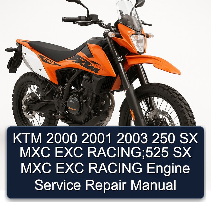 KTM 2000 2001 2003 250 SX MXC EXC RACING;525 SX MXC EXC RACING Engine Manual de servicio y reparación