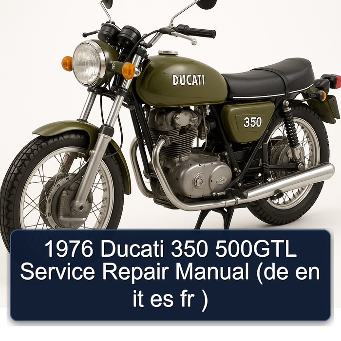 1976 Ducati 350 500GTL Manual de servicio y reparación (de en it es fr )