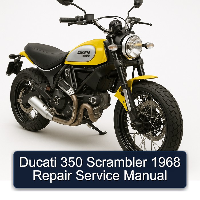Ducati 350 Scrambler 1968 Repair Service Manual
