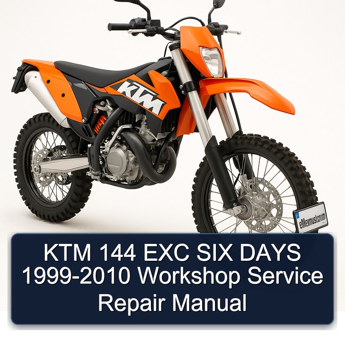 KTM 144 EXC SIX DAYS 1999-2010 Workshop Manual de servicio y reparación