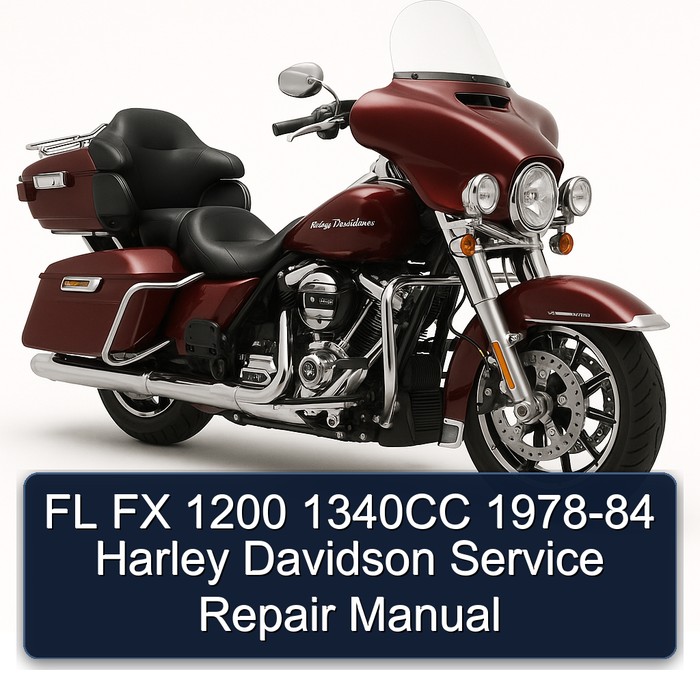 FL FX 1200 1340CC 1978-84 Harley Davidson Manual de servicio y reparación